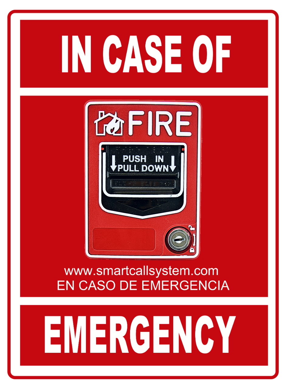SmartCall Emergency Sign and Button
